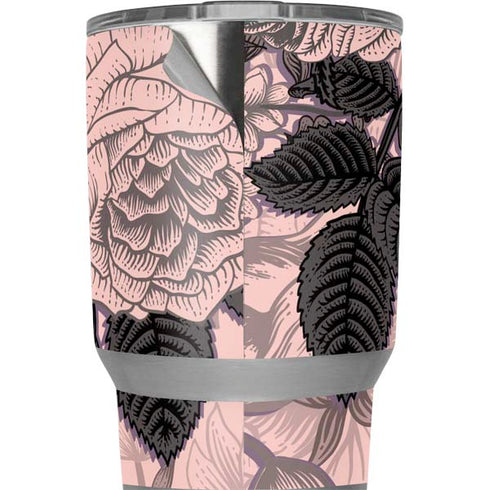 Rose Quartz Floral Yeti 20oz Tumbler Skin
