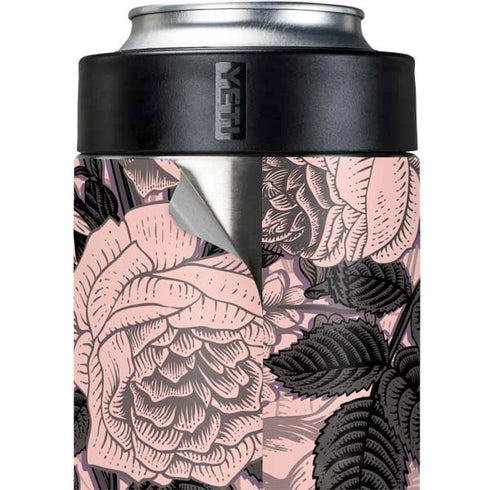 Rose Quartz Floral Yeti Colster Can Insulator Skin