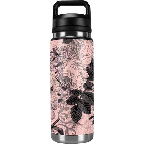 Rose Quartz Floral YETI Rambler 26oz Bottle Skin