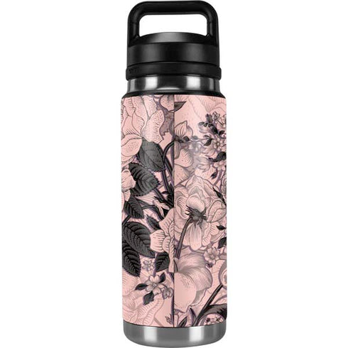 Rose Quartz Floral YETI Rambler 26oz Bottle Skin