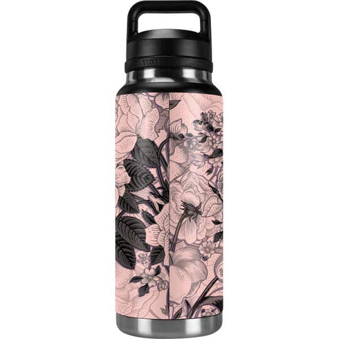 Rose Quartz Floral YETI Rambler 36oz Bottle Skin