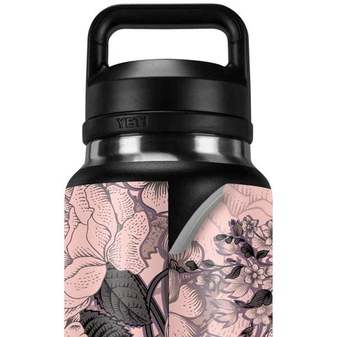 Rose Quartz Floral YETI Rambler 36oz Bottle Skin