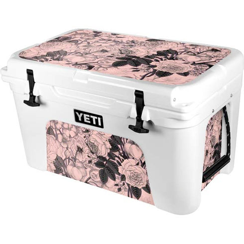 Rose Quartz Floral YETI Tundra 45 Hard Cooler Skin