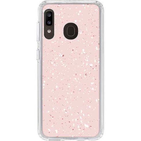 Rose Speckle Galaxy A20 Clear Case
