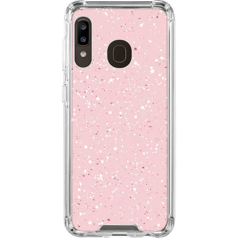 Rose Speckle Galaxy A30 Clear Case