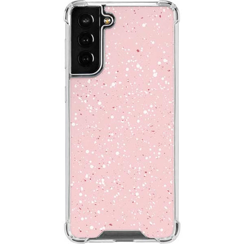 Rose Speckle Galaxy S22 Plus Clear Case