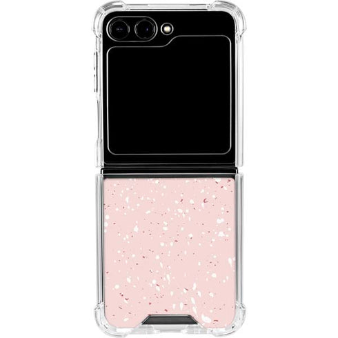Rose Speckle Galaxy Z Flip5 5G Clear Case