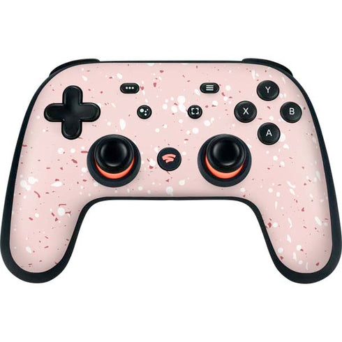 Rose Speckle Google Stadia Controller Skin