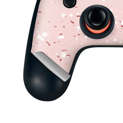 Rose Speckle Google Stadia Controller Skin