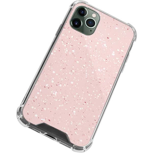 Rose Speckle iPhone 11 Pro Max Clear Case