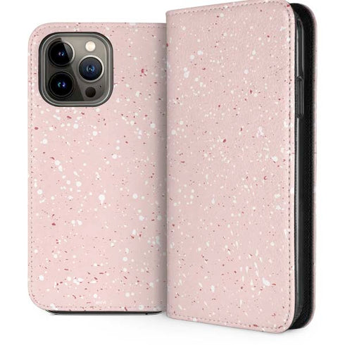 Rose Speckle iPhone 13 Pro Max Folio Case