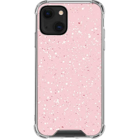 Rose Speckle iPhone 14 Plus Clear Case
