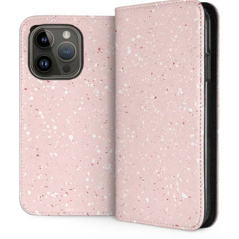 Rose Speckle iPhone 14 Pro Folio Case
