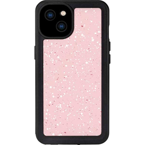 Rose Speckle iPhone 15 Plus Waterproof Case