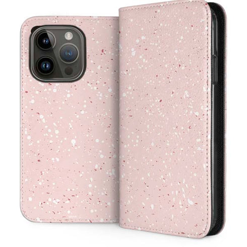 Rose Speckle iPhone 15 Pro Folio Case