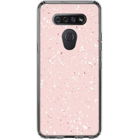 Rose Speckle LG K51/Q51 Clear Case