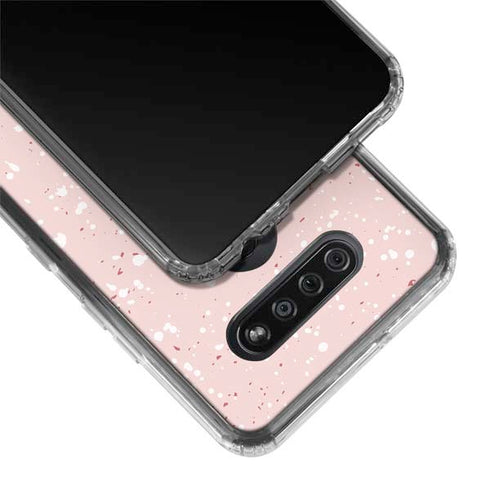 Rose Speckle LG K51/Q51 Clear Case