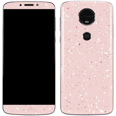 Rose Speckle Moto E5 Plus Skin