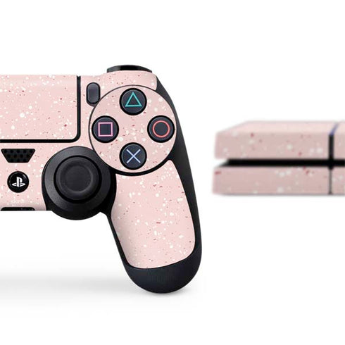 Rose Speckle PS4 Console and Controller Bundle Skin