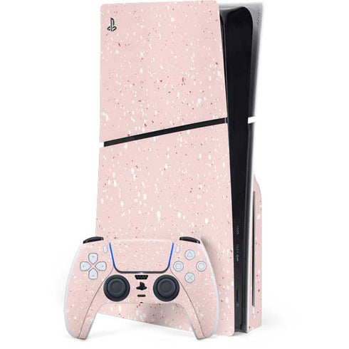 Rose Speckle PS5 Slim Disk Bundle Skin