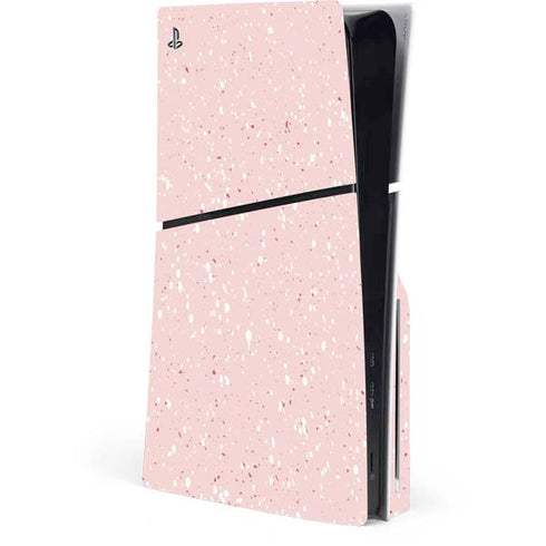 Rose Speckle PS5 Slim Disk Console Skin