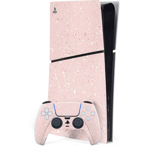 Rose Speckle PS5 Slim Digital Edition Console Skin
