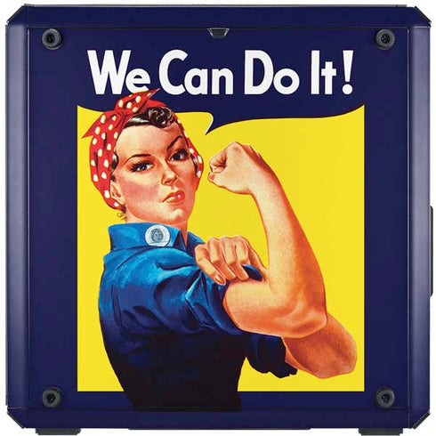 Rosie The Riveter Vintage War Poster Cooler Master MasterBox Q300L Mini Tower Skin