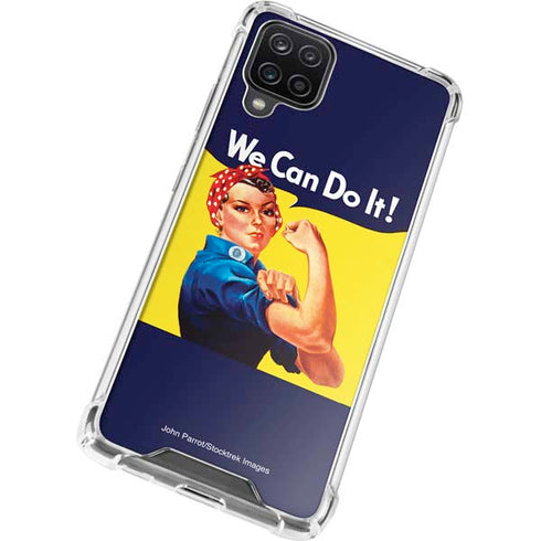 Rosie The Riveter Vintage War Poster Galaxy A12 Clear Case
