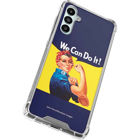 Rosie The Riveter Vintage War Poster Galaxy A15 5G Clear Case