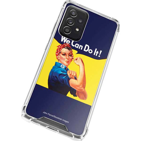 Rosie The Riveter Vintage War Poster Galaxy A52 5G Clear Case