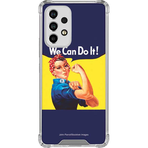 Rosie The Riveter Vintage War Poster Galaxy A53 5G Clear Case