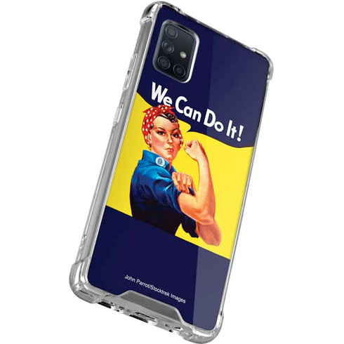 Rosie The Riveter Vintage War Poster Galaxy A71 5G Clear Case