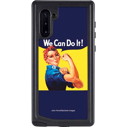 Rosie The Riveter Vintage War Poster Galaxy Note 10 Waterproof Case