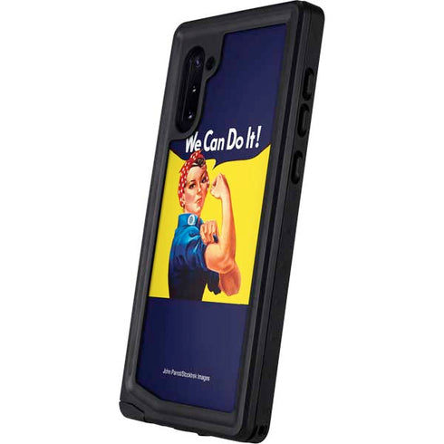 Rosie The Riveter Vintage War Poster Galaxy Note 10 Waterproof Case