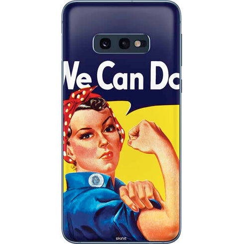 Rosie The Riveter Vintage War Poster Galaxy S10e Skin