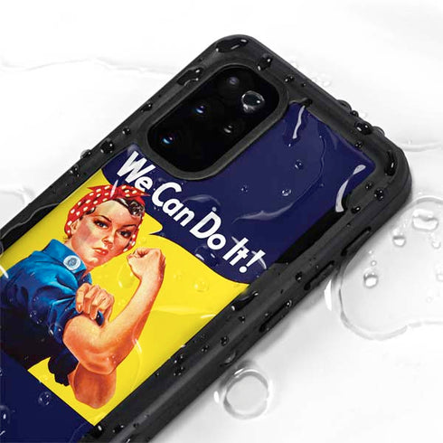 Rosie The Riveter Vintage War Poster Galaxy S20 Plus Waterproof Case