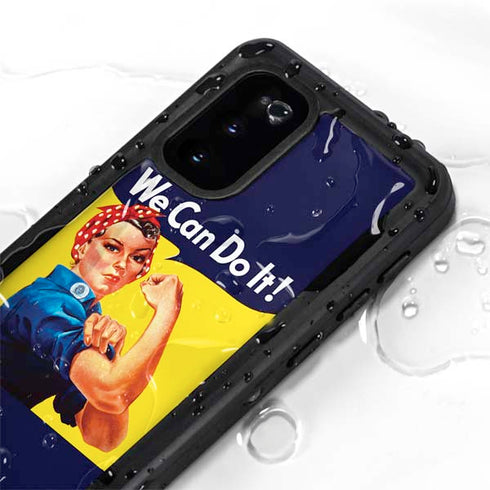 Rosie The Riveter Vintage War Poster Galaxy S20 Waterproof Case