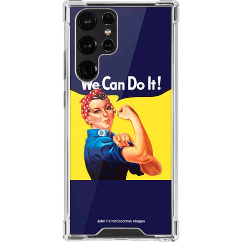 Rosie The Riveter Vintage War Poster Galaxy S22 Ultra Clear Case