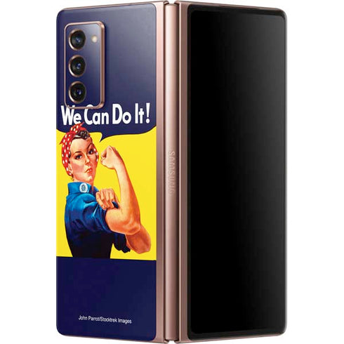 Rosie The Riveter Vintage War Poster Galaxy Z Fold2 5G Skin