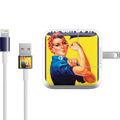 Rosie The Riveter Vintage War Poster iPad Charger (10W USB) Skin