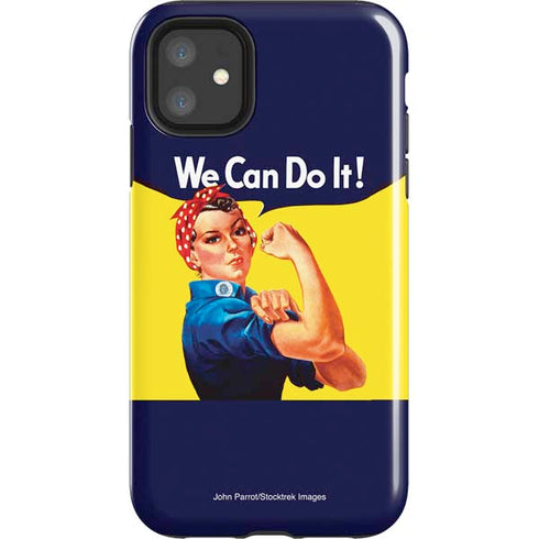 Rosie The Riveter Vintage War Poster iPhone 11 Impact Case