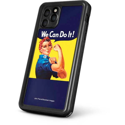 Rosie The Riveter Vintage War Poster iPhone 11 Pro Max Waterproof Case