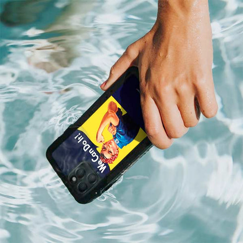Rosie The Riveter Vintage War Poster iPhone 11 Pro Waterproof Case