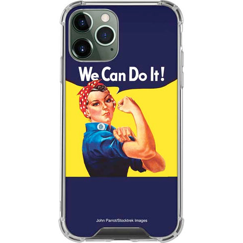 Rosie The Riveter Vintage War Poster iPhone 12 Pro Clear Case