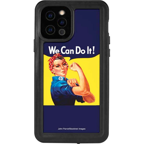 Rosie The Riveter Vintage War Poster iPhone 12 Pro Waterproof Case