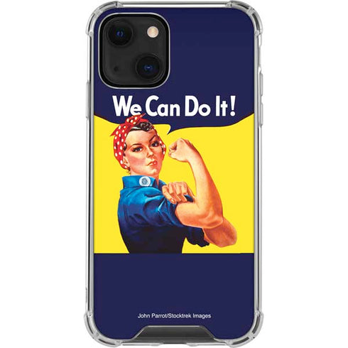 Rosie The Riveter Vintage War Poster iPhone 14 Plus Clear Case
