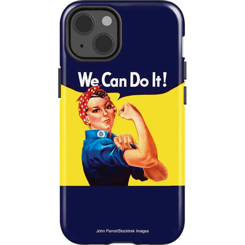 Rosie The Riveter Vintage War Poster iPhone 15 Impact Case