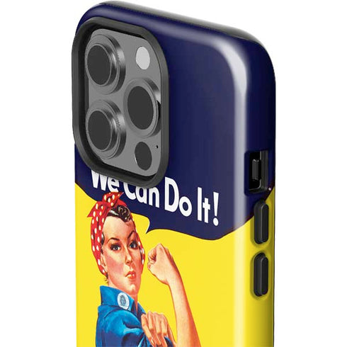 Rosie The Riveter Vintage War Poster iPhone 14 Pro Impact Case