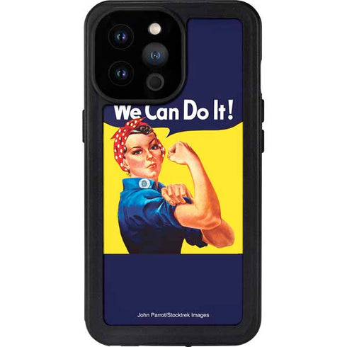 Rosie The Riveter Vintage War Poster iPhone 14 Pro Max Waterproof Case