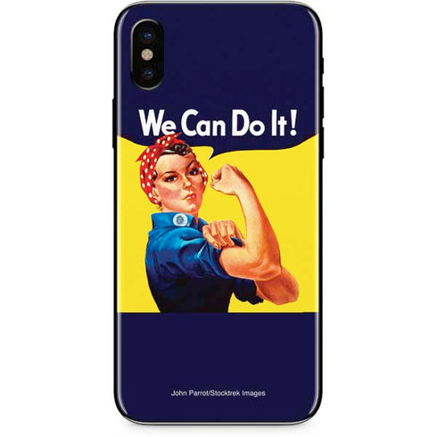 Rosie The Riveter Vintage War Poster iPhone 8 Skin